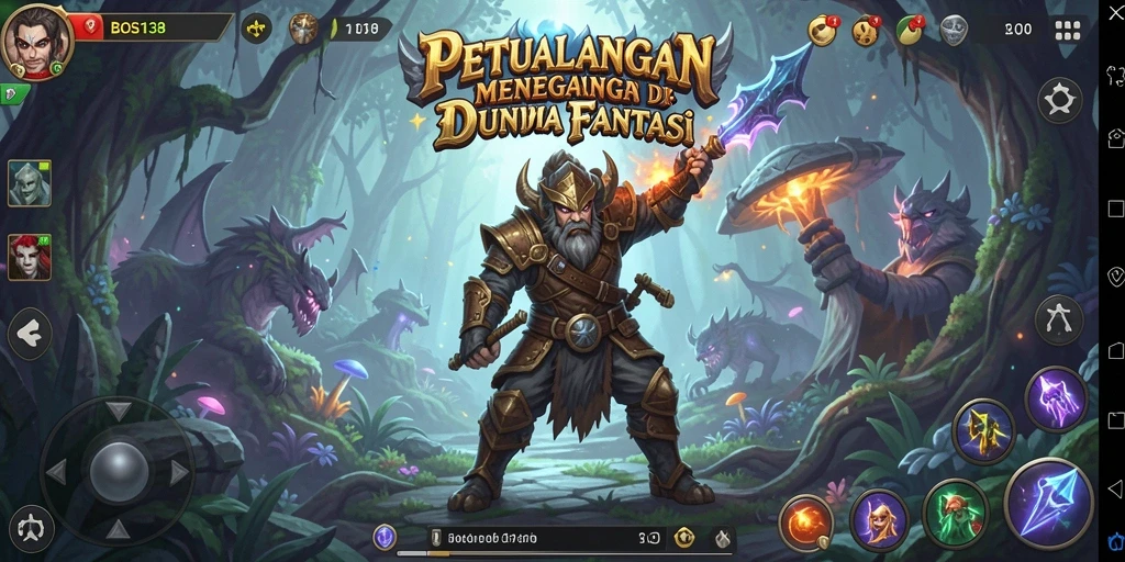 Tampilan menarik dari gameplay petualangan di BOS138.