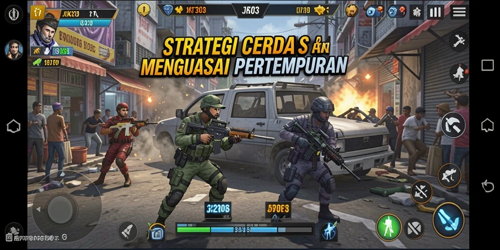 Tampilan gameplay JKT303 dengan strategi pertempuran yang menegangkan.