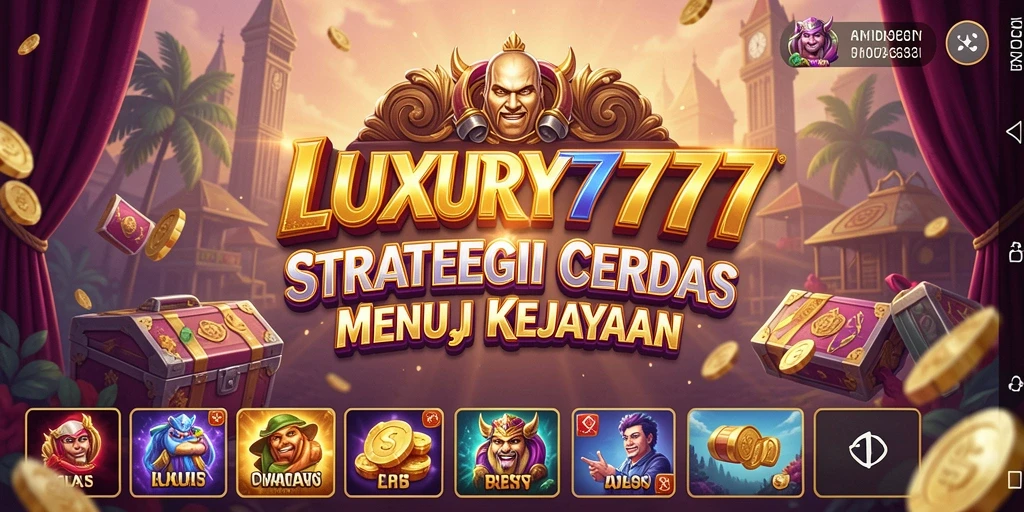 Screenshot utama LUXURY777 menampilkan aksi pertempuran yang mendebarkan.