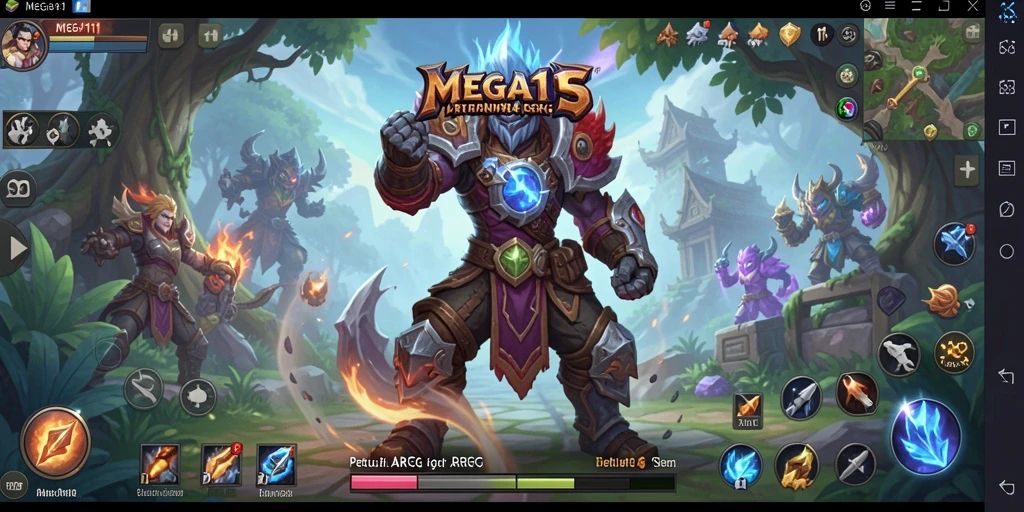 Tampilan gameplay dinamis dalam petualangan epik ARPG.