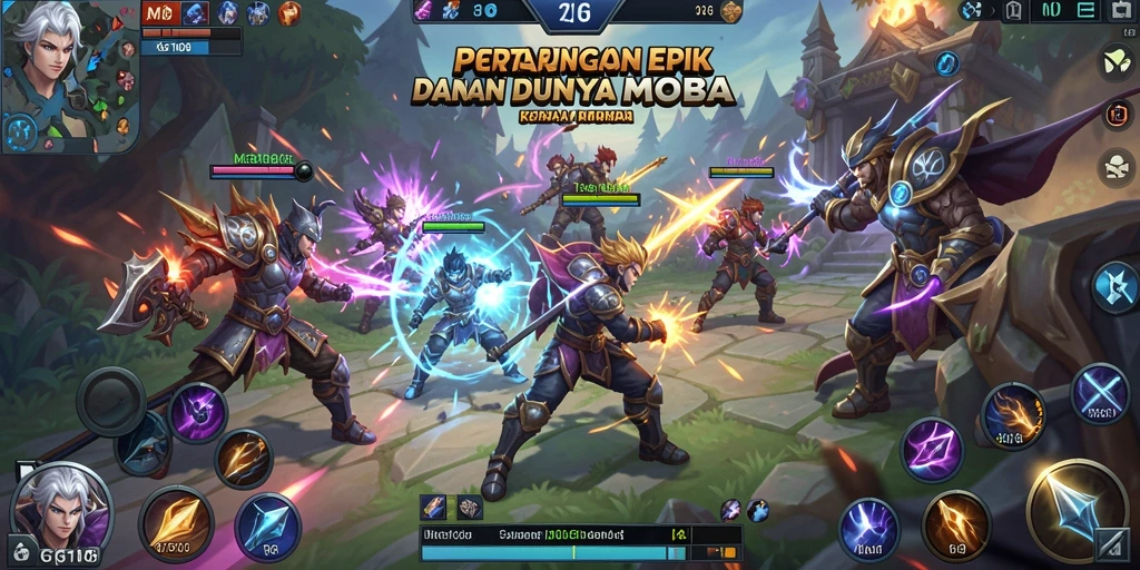 Gameplay MG108 yang menegangkan dengan pertarungan tim.