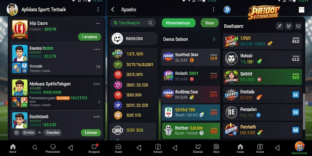 Tampilan menarik dari aksi taruhan pada aplikasi Sportsbook MPO76.