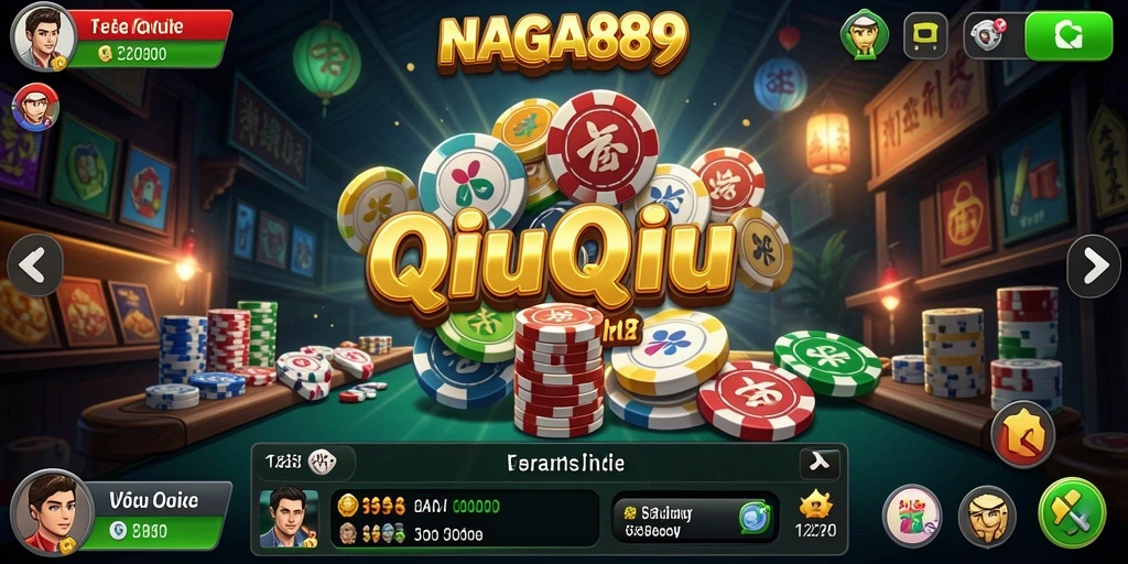 Tampilan gameplay QiuQiu yang seru dan interaktif