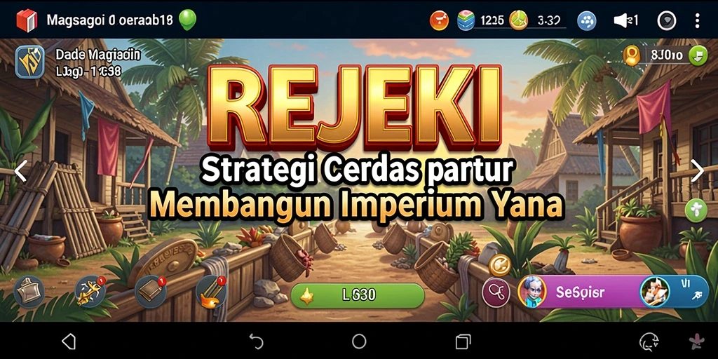 Screenshot gameplay menunjukkan strategi pertempuran dalam REJEKI.