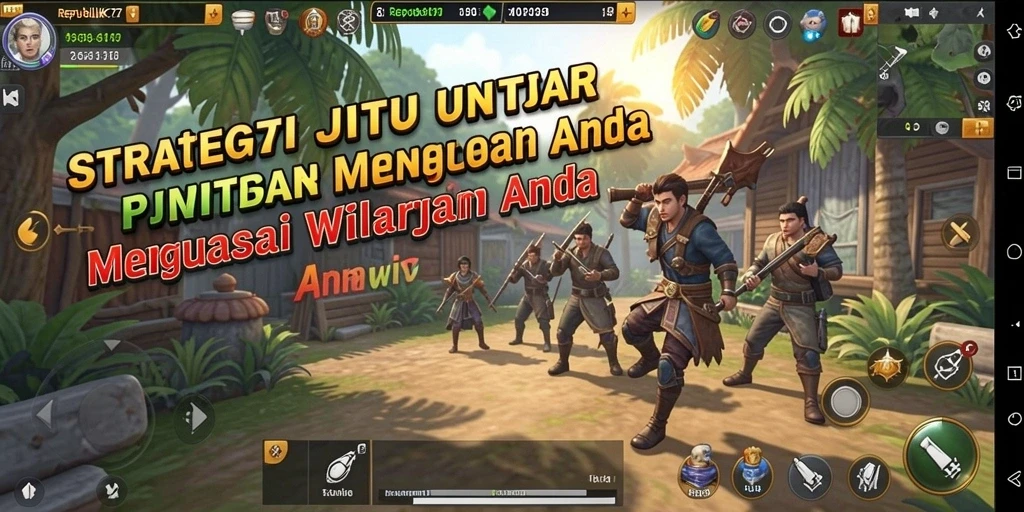 Tampilan gameplay strategi dinamis di REPUBLIK77.