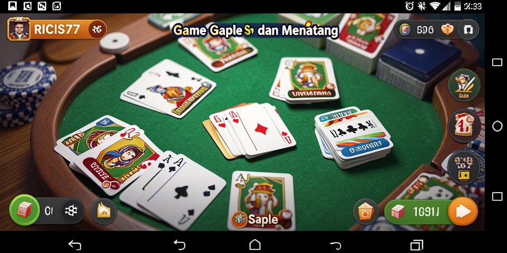 Tampilan gameplay seru dan interaktif dari RICIS77.