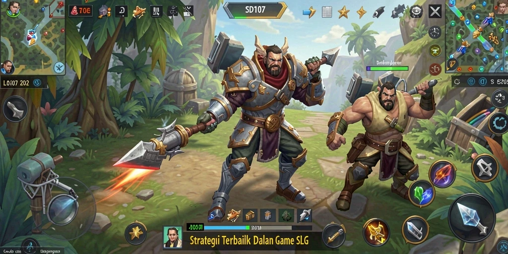 Tangkapan layar gameplay SLG dari SD107 dengan aksi seru.