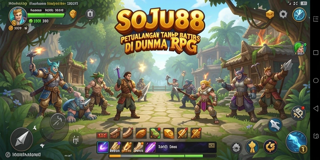 Gameplay RPG yang seru dan menantang dalam SOJU88.