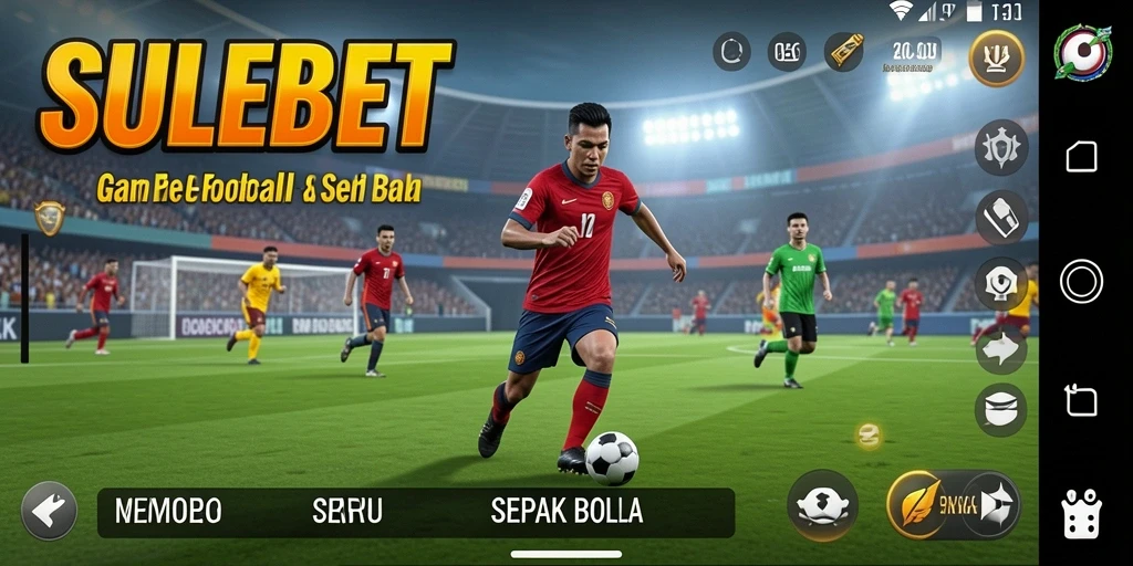 Tampilan gameplay <strong>SULEBET</strong> yang mendebarkan dengan aksi sepak bola nyata.