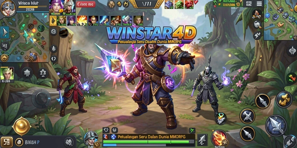 Gameplay seru dan interaktif di dunia <strong>WINSTAR4D</strong> MMORPG.